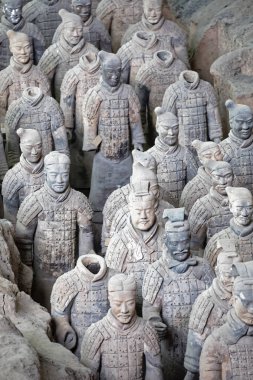 Dünya ünlü Terracotta Army Xian Çin'de bulunmaktadır