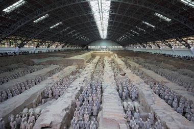Dünya ünlü Terracotta Army Xian Çin'de bulunmaktadır