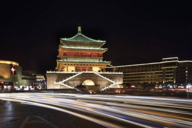 Çan kulesi, şehir merkezine Xi'an, Chi kalbinde yer alan Xi'an,