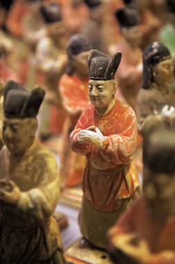 Onur Guard Shaanxi Tarih Müzesi, Xian, China'boyalı