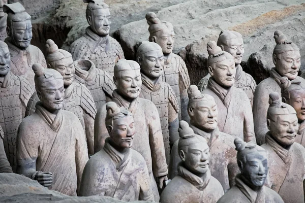 World famous Terracotta Army located in Xian China Stock Photo