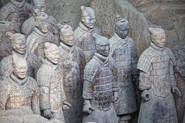 Dünya ünlü Terracotta Army Xian Çin'de bulunmaktadır