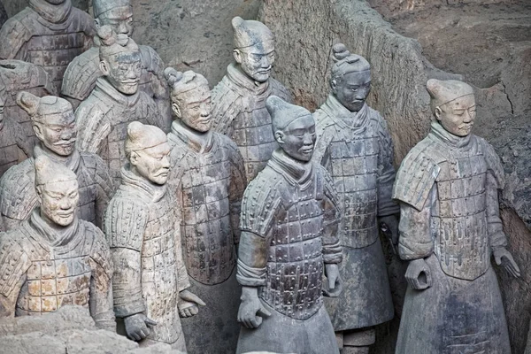 Ejército de terracota mundialmente famoso ubicado en Xian China — Foto de Stock
