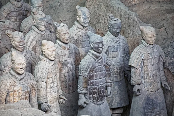 Armée de terre cuite de renommée mondiale située à Xian en Chine — Photo