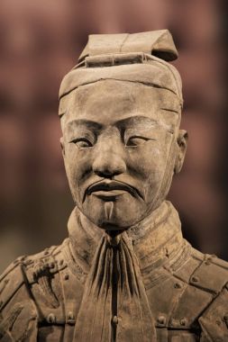 Terracotta Army Shaanxi Tarih Müzesi'nde sergi. Xian. Chi