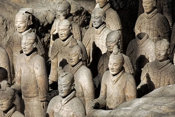 Armée de terre cuite de renommée mondiale située à Xian en Chine — Photo