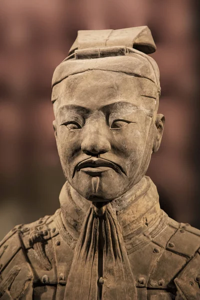 Terracotta Army exhibit at the Shaanxi History Museum. Xian. Chi — Stock Image Terracotta Army exhibit at the Shaanxi History Museum. Xian. Chi Royalty Free Stock Photos