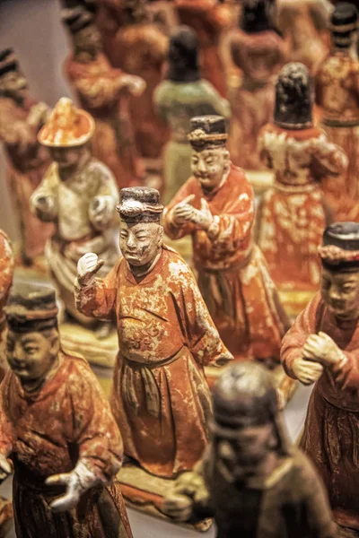 Bemalte Ehrengarde aus dem Shaanxi History Museum, Xian, China — Stockfoto
