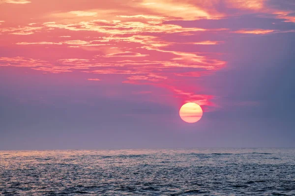 Pôr do sol sobre o Golfo do México, Clearwater, Florida EUA — Fotografia de Stock