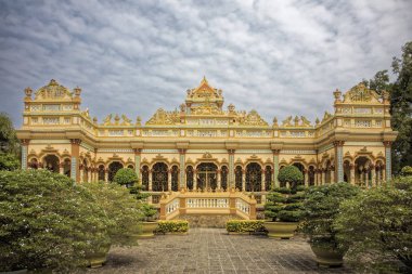 Mytho City, Vietnam Vinh Trang tapınağında Budist tapınağı