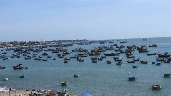 Barcos Pesca Praia Vietnã — Fotografia de Stock