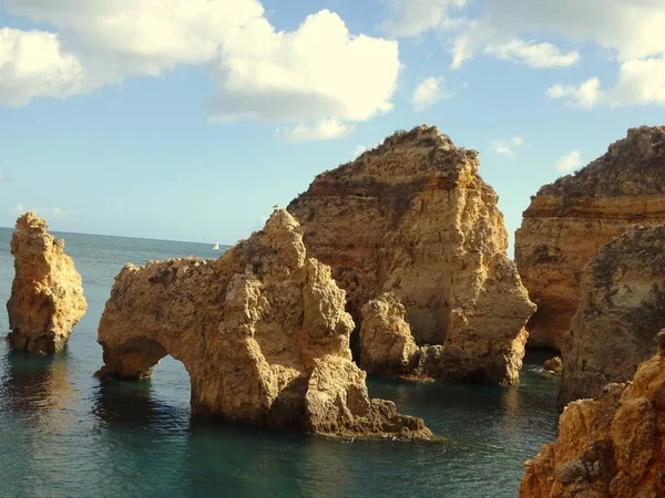 Algarve Bei Lagos Portugal — Stockfoto