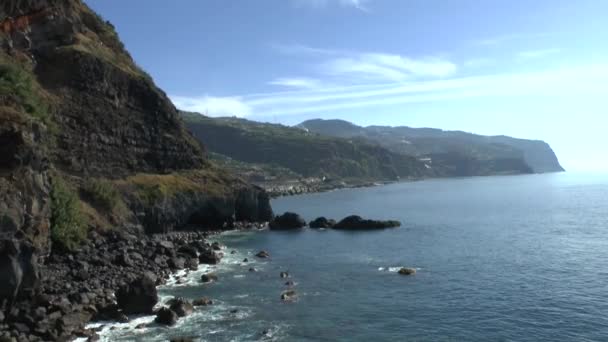 Kustlandskap Madeira — Stockvideo