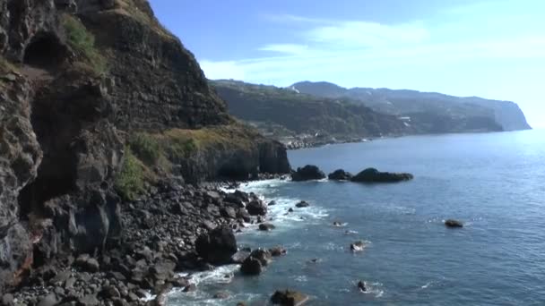 Paisaje Costero Madeira — Vídeo de stock