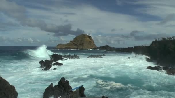 Porto Moniz Madeira — Stockvideo