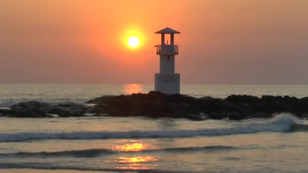 Puesta Sol Khao Lak Tailandia — Vídeo de stock