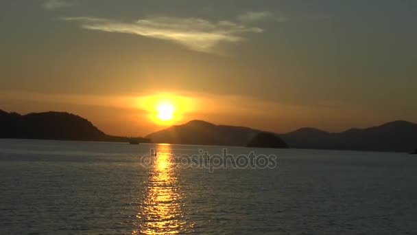 Sonnenuntergang Bei Krabi Thailand — Stockvideo