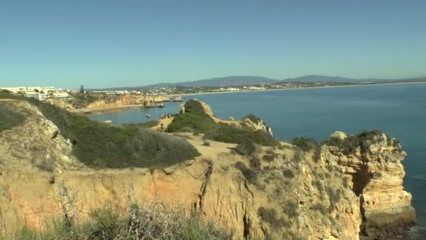 Algarve Στο Λάγος Πορτογαλία — Αρχείο Βίντεο