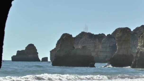 Algarve Bei Lagos Portugal — Stockvideo