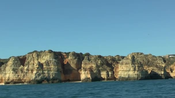 Algarve Bei Lagos Portugal — Stockvideo