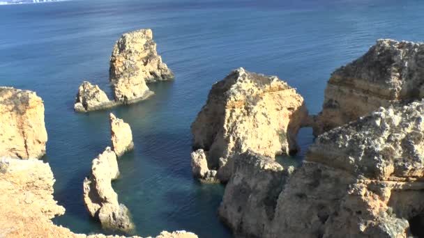 Algarve Bei Lagos Portugal — Stockvideo