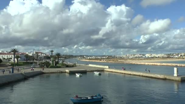 Entrada Portuaria Lagos Portugal — Vídeo de stock
