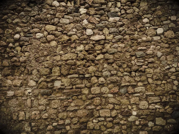 Alte Mauer Aus Naturstein — Stockfoto