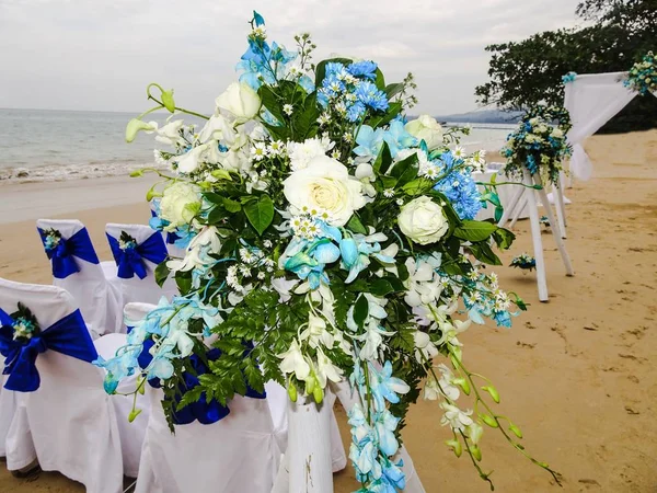 Matrimonio Sulla Spiaggia Sabbiosa Khao Lak — Foto Stock