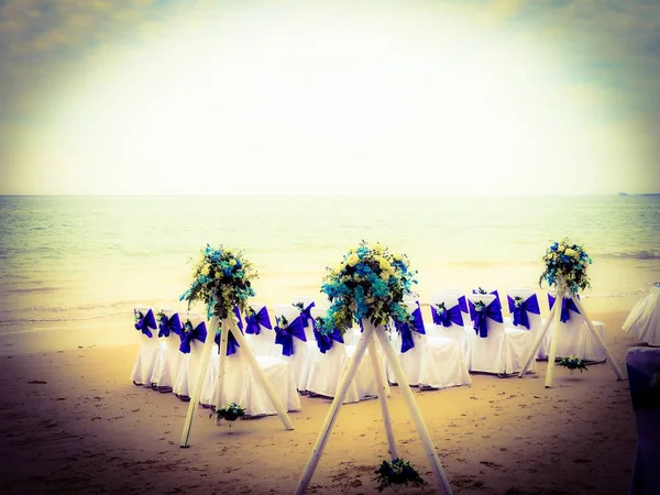 Matrimonio Sulla Spiaggia Sabbiosa Khao Lak — Foto Stock