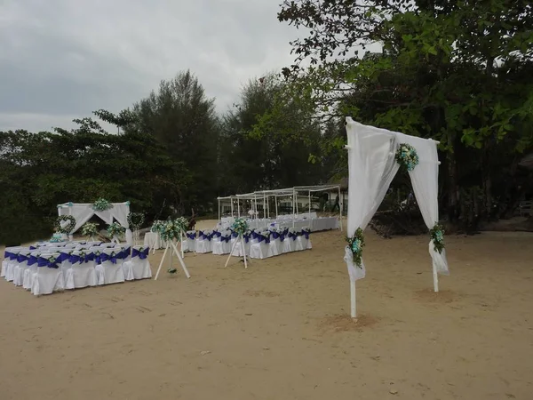 Matrimonio Sulla Spiaggia Sabbiosa Khao Lak — Foto Stock