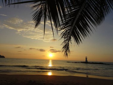 Khao Lak Tayland at güzel kumlu plaj