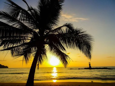 Khao Lak Tayland at güzel kumlu plaj