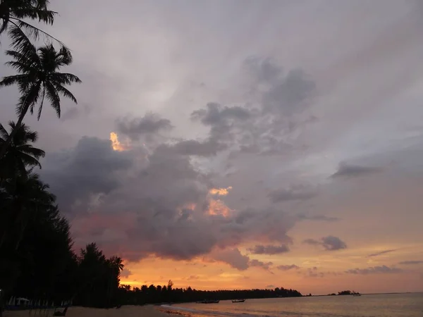 Bella Spiaggia Sabbia Khao Lak Thailandia — Foto Stock