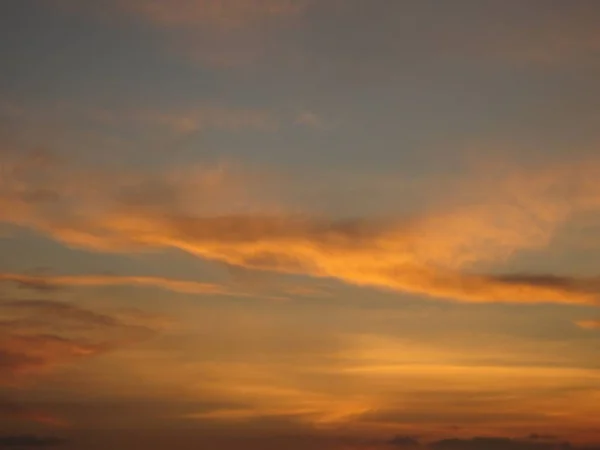 Zonsondergang Het Strand Van Khao Lak Thailand — Stockfoto