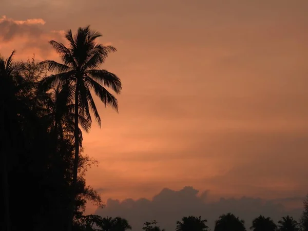 Захід Сонця Пляжі Khao Lak Таїланду — стокове фото