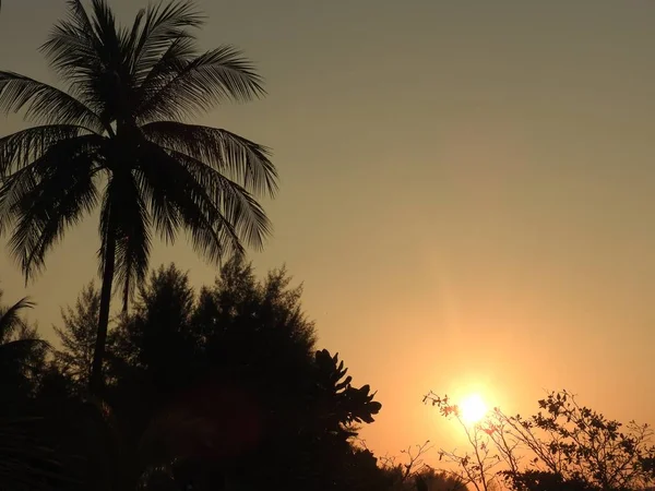 Sonnenuntergang Strand Von Khao Lak Thailand — Stockfoto