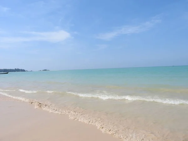 Bella Spiaggia Sabbia Khao Lak Thailandia — Foto Stock