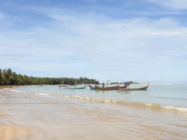 Barcos Pesca Stand Khao Lak — Fotografia de Stock