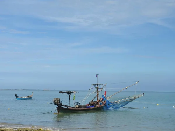 Рыбацкие Лодки Стенда Кхао Лак — стоковое фото