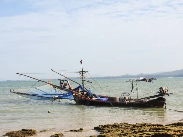 Barcos Pesca Stand Khao Lak — Fotografia de Stock