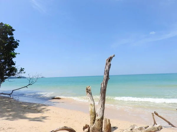 Bella Spiaggia Sabbia Khao Lak Thailandia — Foto Stock