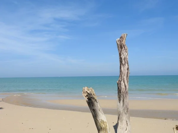 Hermosa Playa Arena Khao Lak Tailandia — Foto de Stock