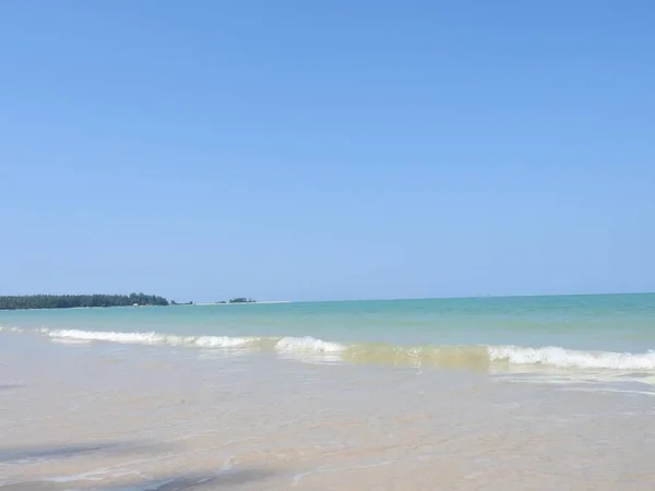 Bella Spiaggia Sabbia Khao Lak Thailandia — Foto Stock