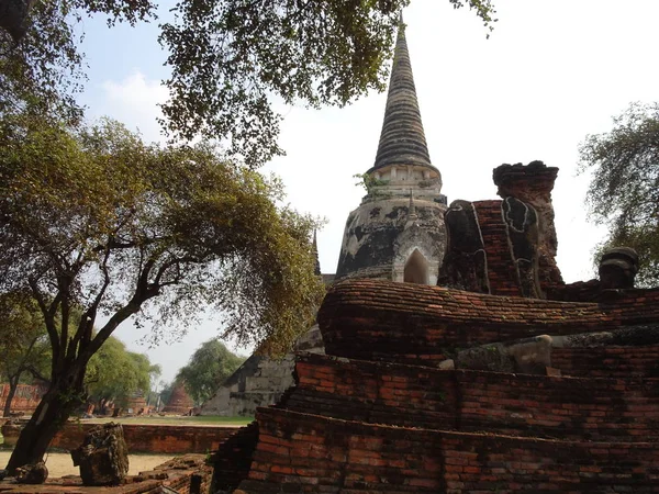 Ayutthaya Krallığı Nın Eski Başkenti — Stok fotoğraf