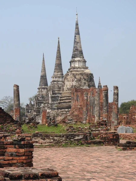 Ayutthaya Krallığı Nın Eski Başkenti — Stok fotoğraf