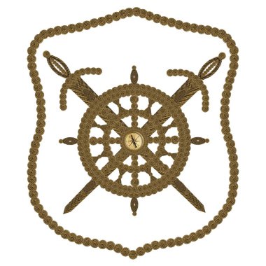Pusula kılıç ve direksiyon simidi