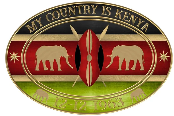 코끼리 머리를 케냐의 — 스톡 사진