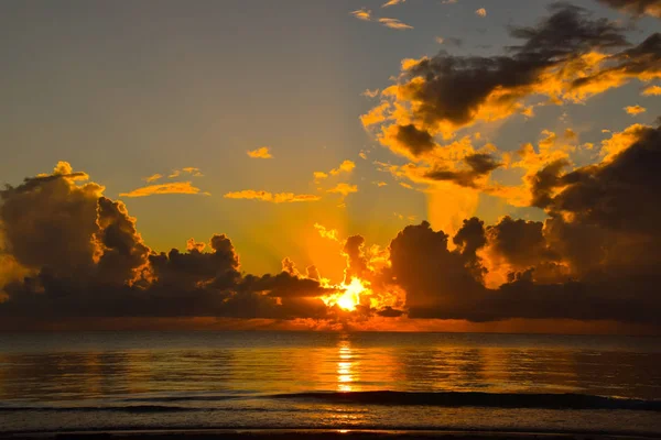 Закат Закаты Пляже Кении — стоковое фото