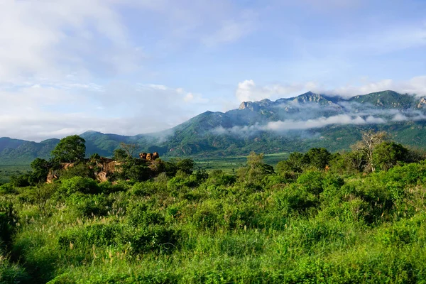 Paisaje Del Parque Nacional Tsavo Este Tsavo Oeste Amboseli —  Fotos de Stock