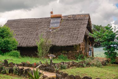 National Park Tsavo Doğu Tsavo West ve Amboseli 'nin manzara resimleri.